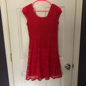 Pink dress with keyhole back size small